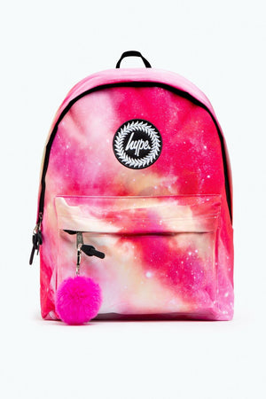 Hype Unisex Pink Galactics Crest Backpack