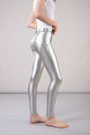 Metallic Regular-Rise WR.UP® Super-Skinny Trousers - Silver