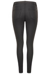 Toxik3 H2445 Matt PU Skinny Jeans - Black