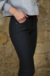 Toxik3 H2445 Matt PU Skinny Jeans - Black