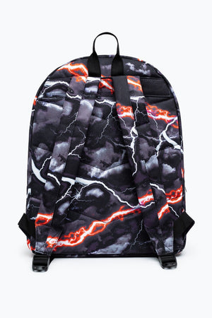 Hype Unisex Black Smokey Storm Outline Crest Backpack