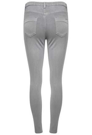 Toxik3 L185-126 High Waist Skinny Jeans - Light Grey