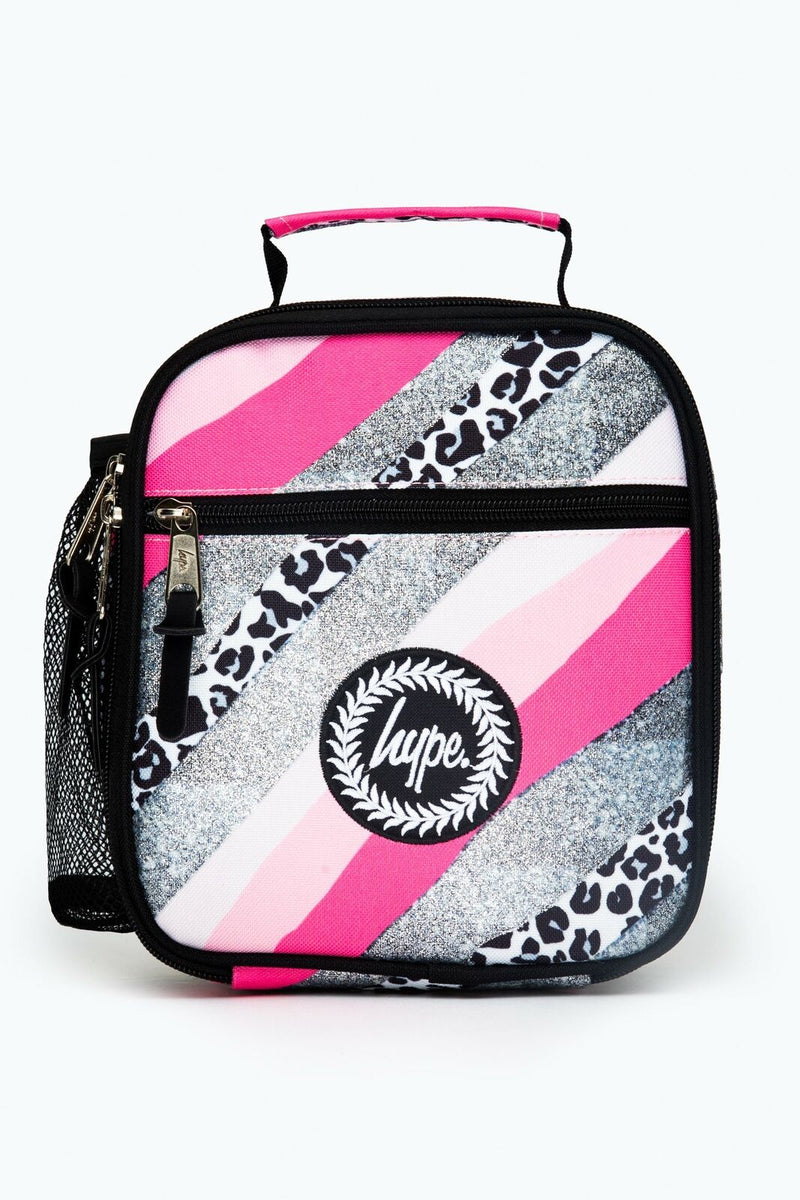 Hype Glitter Leopard Wave Lunch Bag