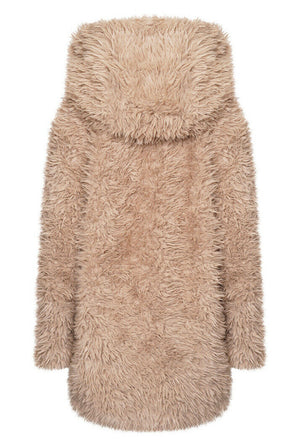 Rino & Pelle Welda Shaggy Faux Fur Coat - Cloudy Pink