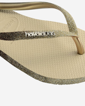 Havaianas Slim Sparkle II Flip Flops - Sand Grey
