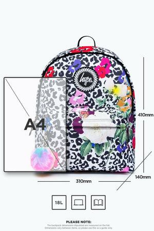 Hype Leopard Floral Backpack
