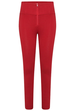 Freddy WR.UP® High-Rise Skinny-Fit Stretch Cotton Trousers - Chilli Pepper