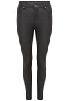 Toxik3 H2445 Matt PU Skinny Jeans - Black