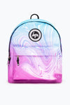 Hype Unisex Teal Purple Marble Crest Backpack