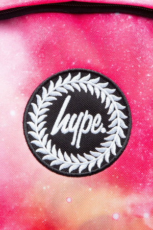 Hype Unisex Pink Galactics Crest Backpack