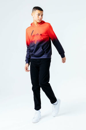 Red Fade Kids Pullover Hoodie