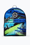 Hype Blue & Green Geo Scribble Backpack