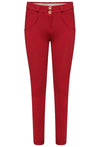 Freddy WR.UP® Mid-Rise Skinny-Fit Stretch Cotton Trousers - Chilli Pepper