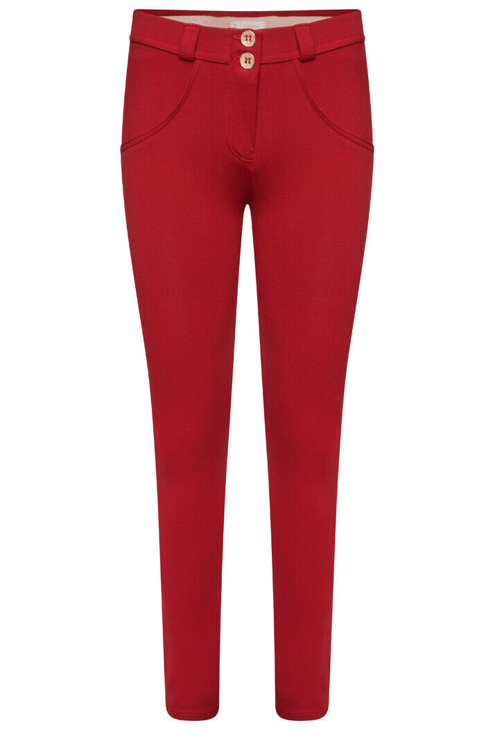 Freddy WR.UP® Mid-Rise Skinny-Fit Stretch Cotton Trousers - Chilli Pepper