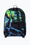 Hype Unisex Black Marble Ink Mini Crest Backpack