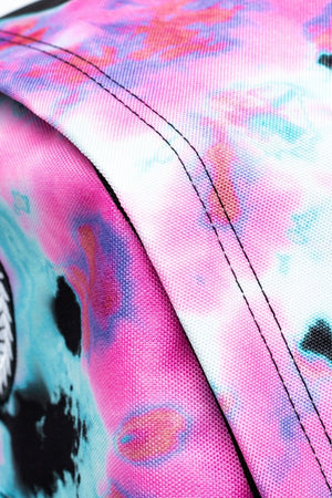 Hype Unisex Black Pink Tie Dye Crest Backpack