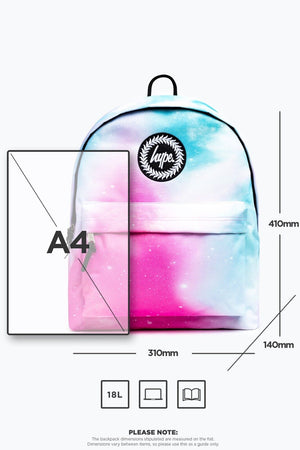 Hype Pink Pastel Fade Script Backpack