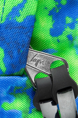 Hype Green & Petrol Blue Tie Dye Backpack