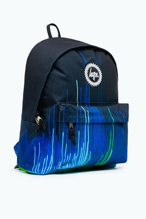 Hype Unisex Black Pacific Drips Crest Backpack