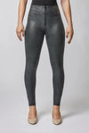 Freddy WR.UP® High-Rise Python Eco Leather Trousers - Charcoal