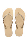 Havaianas Slim Sparkle II Flip Flops - Sand Grey
